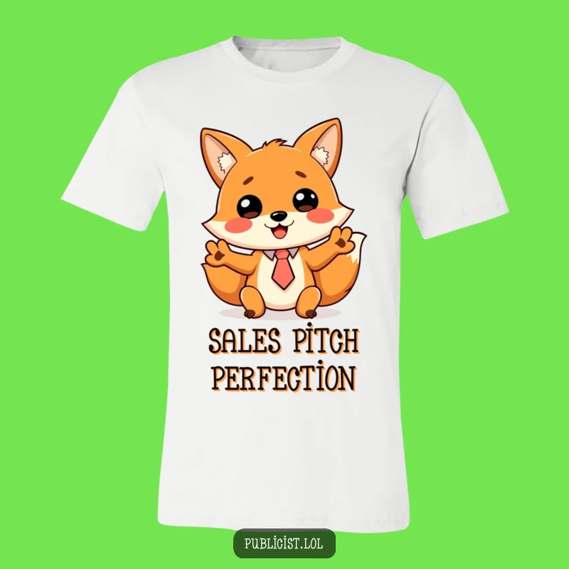 Funny Fox Tie T-Shirt: Witty Wild Gestures Tee for a Lively Personality, Great Gift!