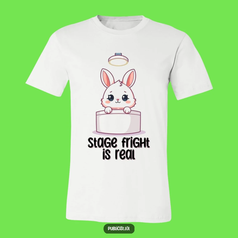 Funny Rabbit Candidate T-Shirt: Stand Out with This Hilarious Spotlight Speech Tee, Great Gift!
